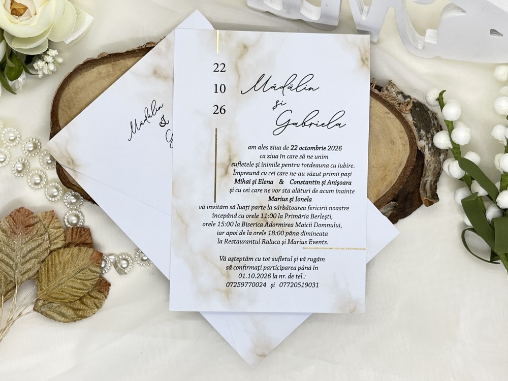 Invitatie nunta cod 6611